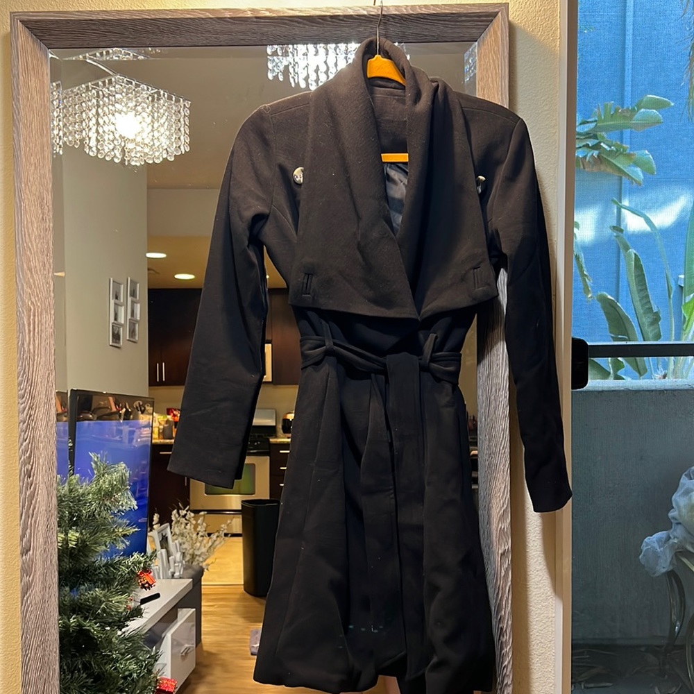 Black pea coat